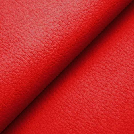 Similicuir Doux Revêtement Coussins Canapés Chaises Hydrofuge Rugueux Rouge - 140x160 cm (1/4)