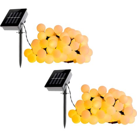 Set Mit 2 Solar Lichterketten BILLY 120led