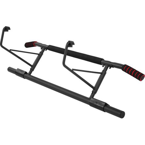 Barre de traction de porte sans vis avec poignée incurvée pour la remise en forme et les entraînements à domicile. (1/5)