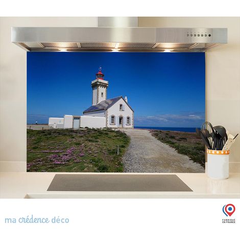 Fond de hotte Belle Ile - Phare des poulains - Alu composite - 60 cm - 45 cm (1/5)