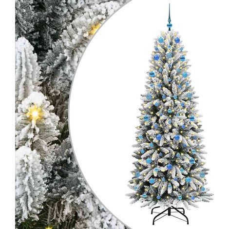 Sapin de Noël,Arbre de Noël artificiel avec 300 LED Blanc 78 x 78 x 210 cm CFW54357 (1/5)