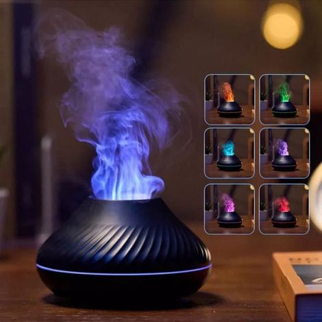 Humidificateur - - Modle 3D - 130 ml - Aromathrapie - Noir (1/4)