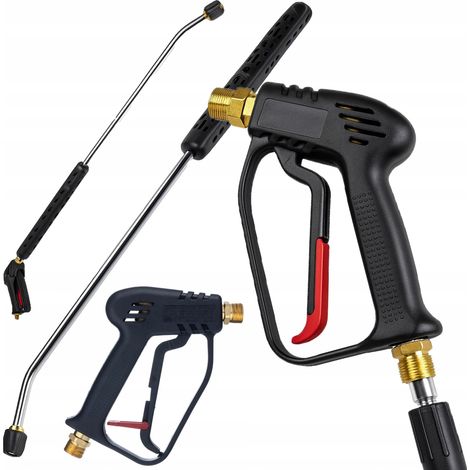 Pistola de Alta Presion + Lanza 90 cm – 345 Bar  Compatible Con Hidrolimpiadora Karcher HD HDS Kranzle (1/5)