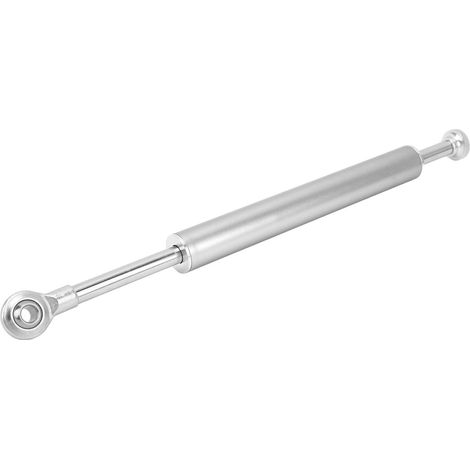 Universeller 330-mm-Lenkungsdämpfer aus Aluminium für die meisten Motorräder, silberfarben. (1/5)