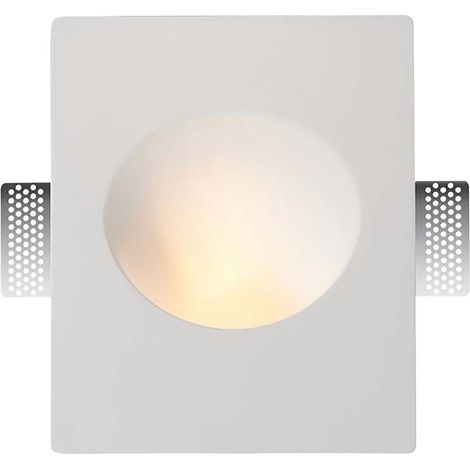 V-TAC VT-11008 LED-Strahlerhalter aus Gips – rechteckige Wandleuchte, runder Schnitt, GU10/GU5,3-Lampenanschluss, weiches Licht, modernes Design, Artikelnummer 6771 (1/5)