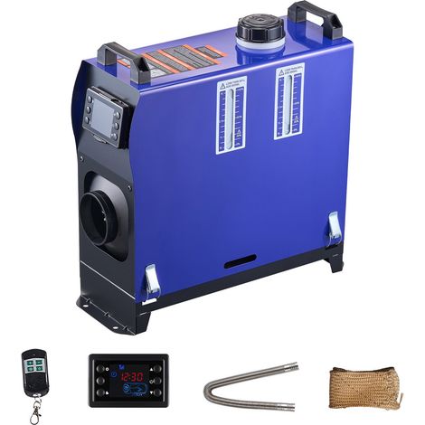 Chauffage Diesel 12-24V 5-8kW, Portable Tout-en-Un avec Télécommande et Écran LCD, Chauffe Rapide Silencieux, Réservoir 5L pour Camion, Van, Camping-car et Pick-up. (1/5)