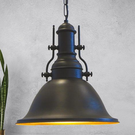 bamyum Turami Suspension Luminaire Vintage, Lustre Salon de 32 cm en Métal, Lampe E27 pour Chambre, Salle à Manger (1/5)