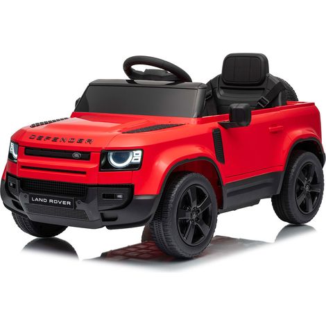 Macchina Elettrica per Bambini Licenza Land Rover Defender Small 12V con Telecomando Rosso (1/5)