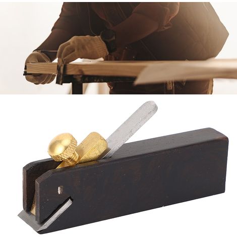 Le petit rabot en ébène à cordon est adapté au rabotage, au détourage et au biseautage des surfaces planes. (1/5)