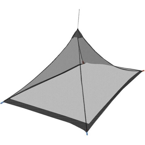 Zanzariera portatile da campeggio per esterni – Nera, ultraleggera e facile da installare, ideale per tende e aree ricreative.