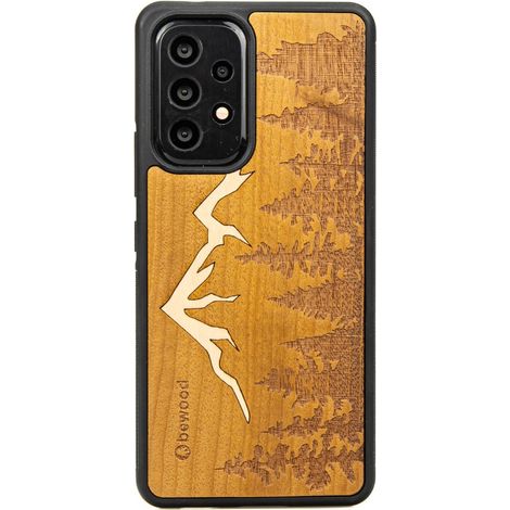 Holzhülle für Samsung Galaxy A53 5G BERGE IMBUIA (1/4)