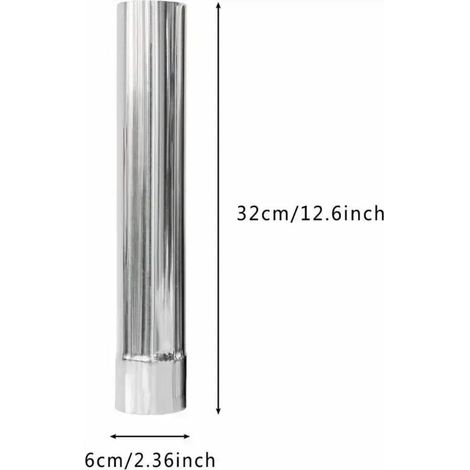 Pare-étincelles et chapeau de cheminée anti-pluie pour tuyau de poêle en acier inoxydable de 6 cm (2,36 pouces), compatible avec les poêles de camping et les réchauds portables.