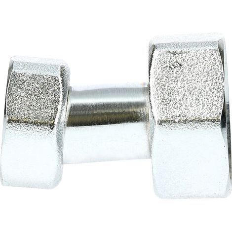 ENCAJE CRUZADO 2 TUERCAS PRESIONES REDUCIDAS CROMADAS F12X17 F15X21 - GARIS - D095036