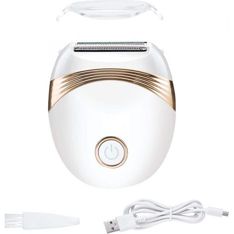 Épilateur sans fil rechargeable pour femmes (jambes et bras), rechargeable par USB.-AquaForge (1/5)