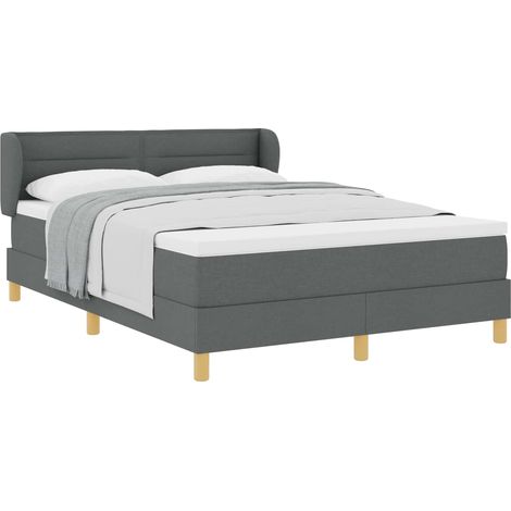 Maison Exclusive - Boxspringbett mit Matratze Dunkelgrau 160 x 20