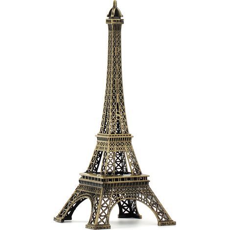 Retro European Paris Eiffel Tower wrought iron metal model desk ornament (1/4)