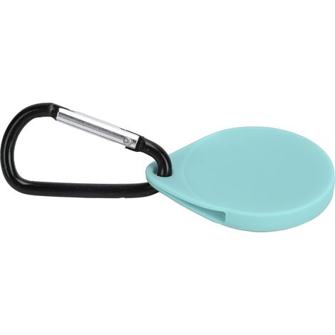 Étui de Protection en Silicone avec Mousqueton pour iPhone, Anti-Chute et Anti-Rayures, Vert Menthe (1/5)