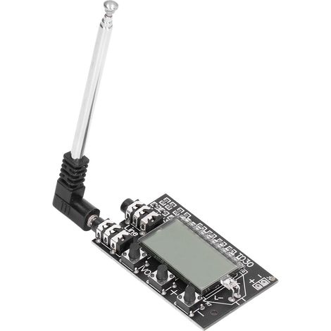 FM-Senderplatine mit digitalem LCD-Display, 2 Kanäle, 76 MHz–108 MHz, Stereo-Audiomodul, 3,6 V–15 V (1/5)