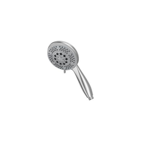 Handbrause mit 5 Strahlarten – Verstellbar – Hochdruck-Duschkopffunktionen – Verchromtes ABS – Duschkopf mit selbstreinigender Silikondüse und ergonomischem Griff – Crezuo