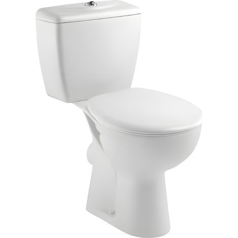 WC à poser sortie horizontale JACOB DELAFON Eolia avec abattant