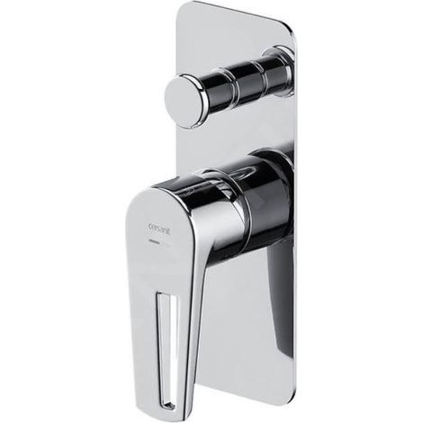Cersanit Mille - Mitigeur encastré avec 2 sorties et corps d’encastrement, chrome S951-342 (1/2)
