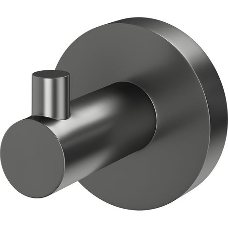 Colore Orbit Gunmetal Grey Wall Mounted Robe Hook (1/5)