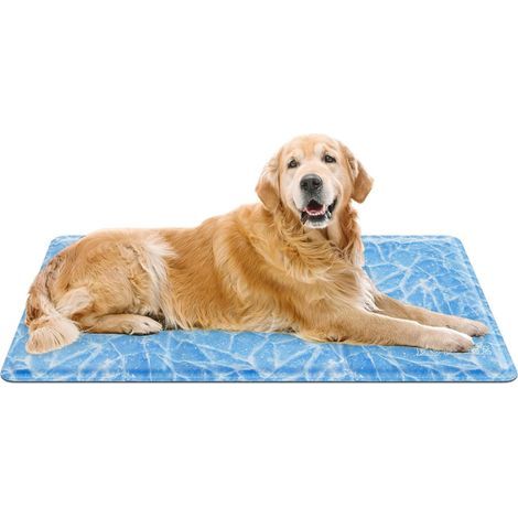 Cooling mat for dogs, 90x50cm, self-cooling gel, waterproof PVC, for pets in summer (1/5)
