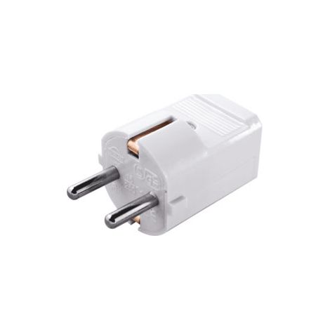 ENCHUFE MACHO RED SCHUKO TIERRA BLANCO