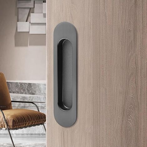 Sliding Door Handles Oval 10 cm Sliding Door Handle (1/3)