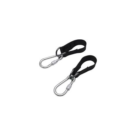 Ce harnais pour balançoire d'arbre (lot de 2) supporte une charge maximale de 100 kg. Il comprend un système de suspension et de support pour hamac (1/5)