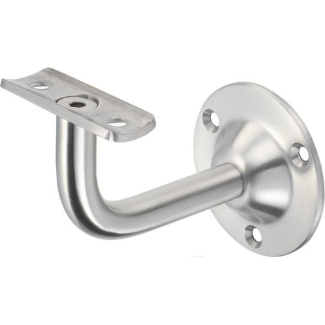 KWS Handlaufstütze 4524 mit gewölbter Auflage Edelstahl, geschliffen (1/4)