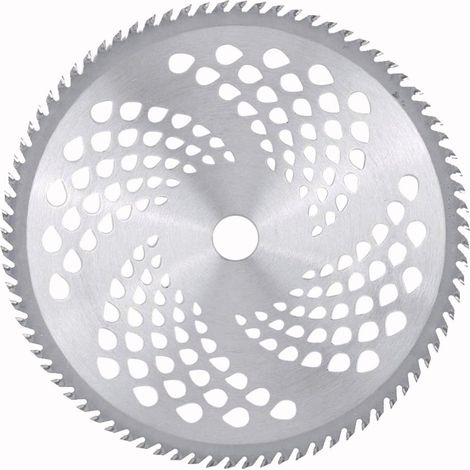 10-Zoll-Rasentrimmerklinge aus Hartmetalllegierung für Unkrautfresser, 3 Unkrautklingen, Rasentrimmerklinge, Kreissägeblatt, Freischneiderklinge 40T, 60T, 80T (1/5)