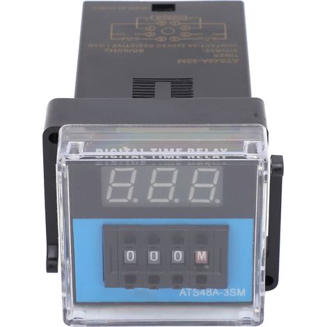 Relais temporisé professionnel ATS48A-3SM, temporisateur réglable à cycle, composant de contrôle 24V DC, module de minuterie industrielle (1/5)