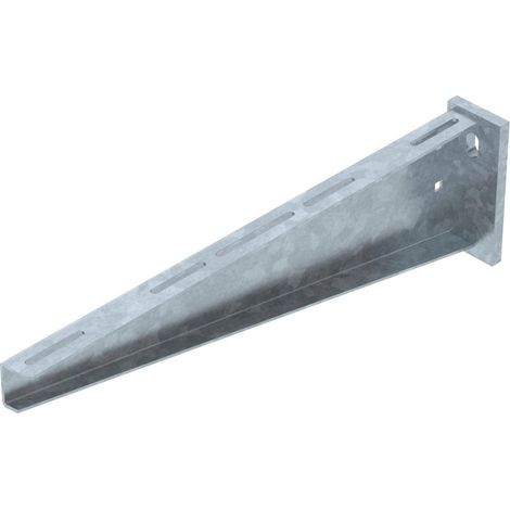 OBO Bettermann Mensola a parete e montante con piastra di testa saldata B510mm Acciaio zincato a fuoco, 6418619