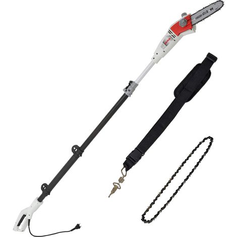 IKRA 78001857 potatore telescopico Elettrico IEAS 750, Altezza di Lavoro 4m, incl. 2 Catene della Sega e Tracolla, 750 W, 230 V (1/4)