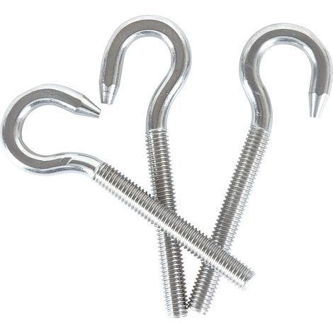 M5 304 vis à anneau en acier inoxydable avec vis à tête ronde Crochet à vis à tête ronde 10 (1/5)