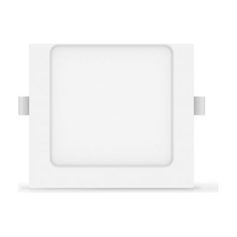 R&H spot led encastrable 12w carre' lumie're blanc chaud 3500k encastrable plaque de platre avec driver et clips