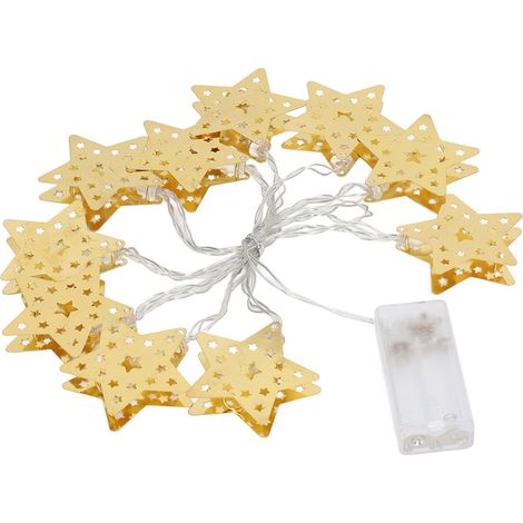 Guirlande lumineuse LED étoile pour Ramadan, Eid, décoration musulmane extérieure, tente, camping-car, salon, lumière blanc chaud, fête islamique (1/5)