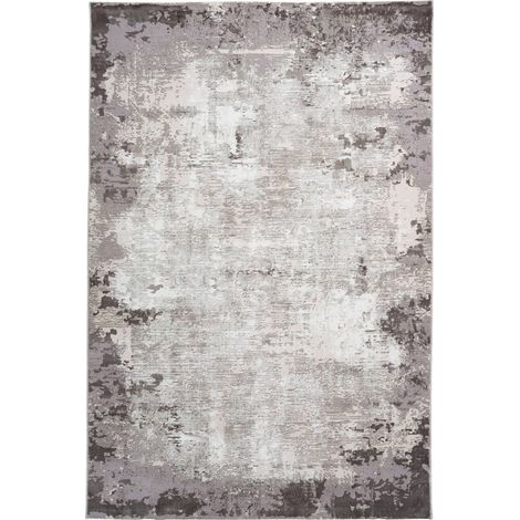Tapis taupe design 3d effet moderne intérieur - 230 x 160 cm (1/3)