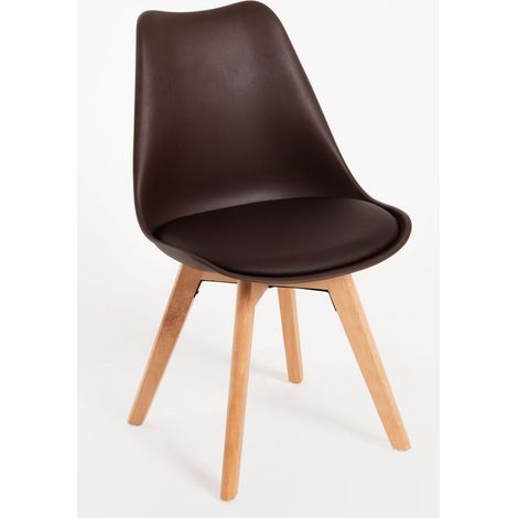 Packs Sillas Comedor - Pack 6 Sillas Synk Basic - Marrón (1/5)