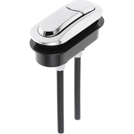 Bouton de toilette à double chasse d'eau ovale, bouton-poussoir de remplacement (1/4)