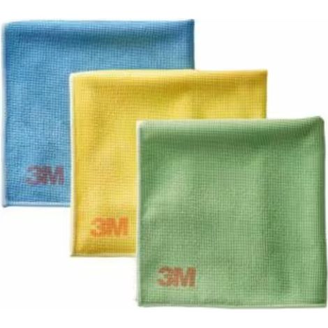 Lingettes Microfibre Haute Performance Scotch-Brite 2011 Multicouleurs 360mm x 360mm