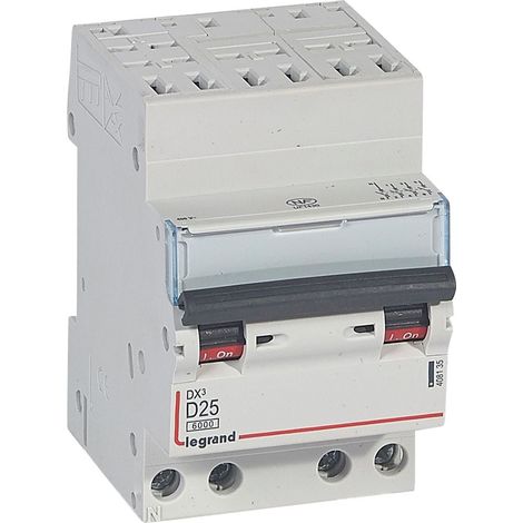 Modulaire Installatieautomaat DX3 4P Karakteristiek D 25A 6kA - LEG408135