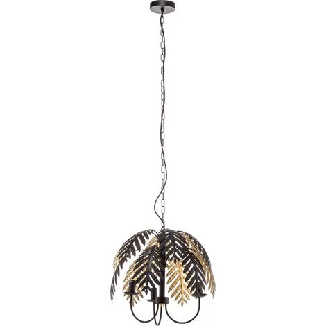 [GEBRAUCHT] B-Ware Lucande Aparas Hängelampe Blattoptik 1 Fl. 50 Cm Deckenlampe Deckenleuchte Lampe