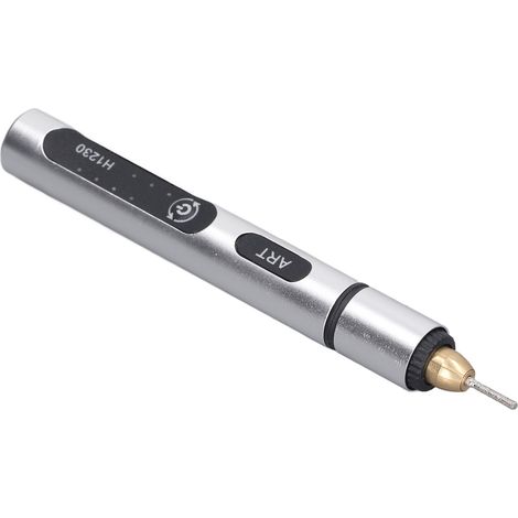 Mini meuleuse électrique rechargeable, petite meuleuse électrique portable, stylo à graver électrique, argent (1/5)