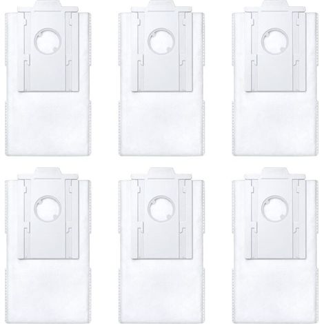 6 Pcs Sacs à poussière d'aspirateur pour Samsung VCA-RDB95 Jet Bot+ Jet Bot AI+ Robot Aspirateur Pièces de rechange (1/5)