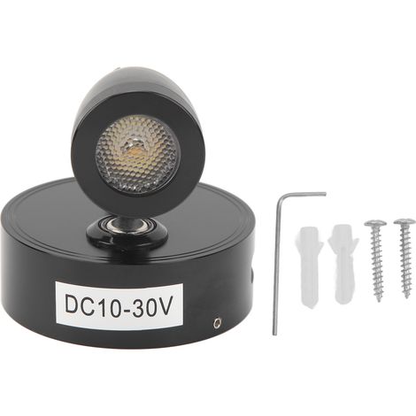 Lampe de lecture RV LED, lampe de chevet intérieure pour bateau yacht, 3 couleurs lumineuses réglables, tactile, DC10-30V, noir (1/5)