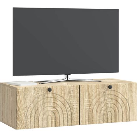 Maison Exclusive - Wandmontierter TV-Schrank Sonoma-Eiche 98 x 41