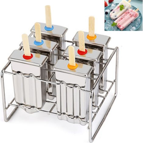 Moule à glace en acier inoxydable avec grille pour faire des glaçons maison (1/5)