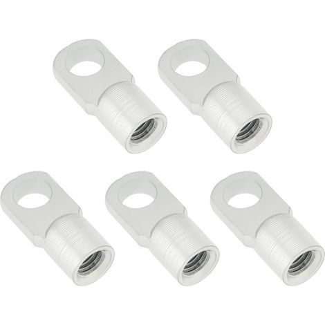 5 Lot Tiges Support à Ressort à Gaz M8 Connecteur à Joint Plat Diamètre Du Trou de 8,5mm Raccord D'extrémité en Acier Zingué pour Portes Capots Auvents Joint à Charnière (1/5)